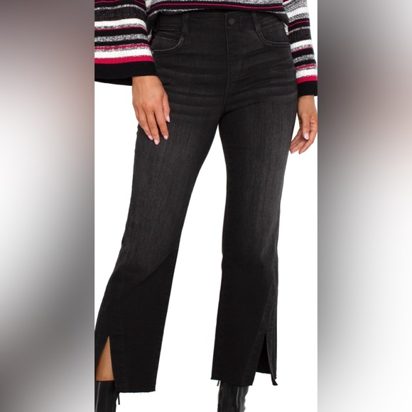 Liverpool  Petite Gia Glider®Crop 8/29 Black - Picture 1 of 16